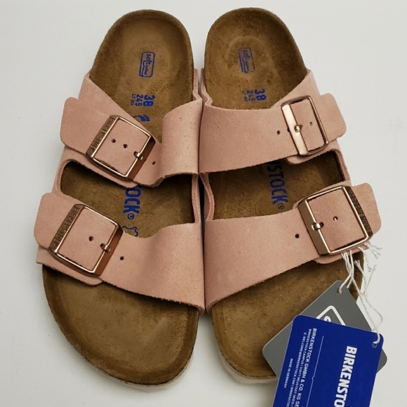 Birkenstock Arizona Light Rose Suede Sandal - Picture 2 of 7